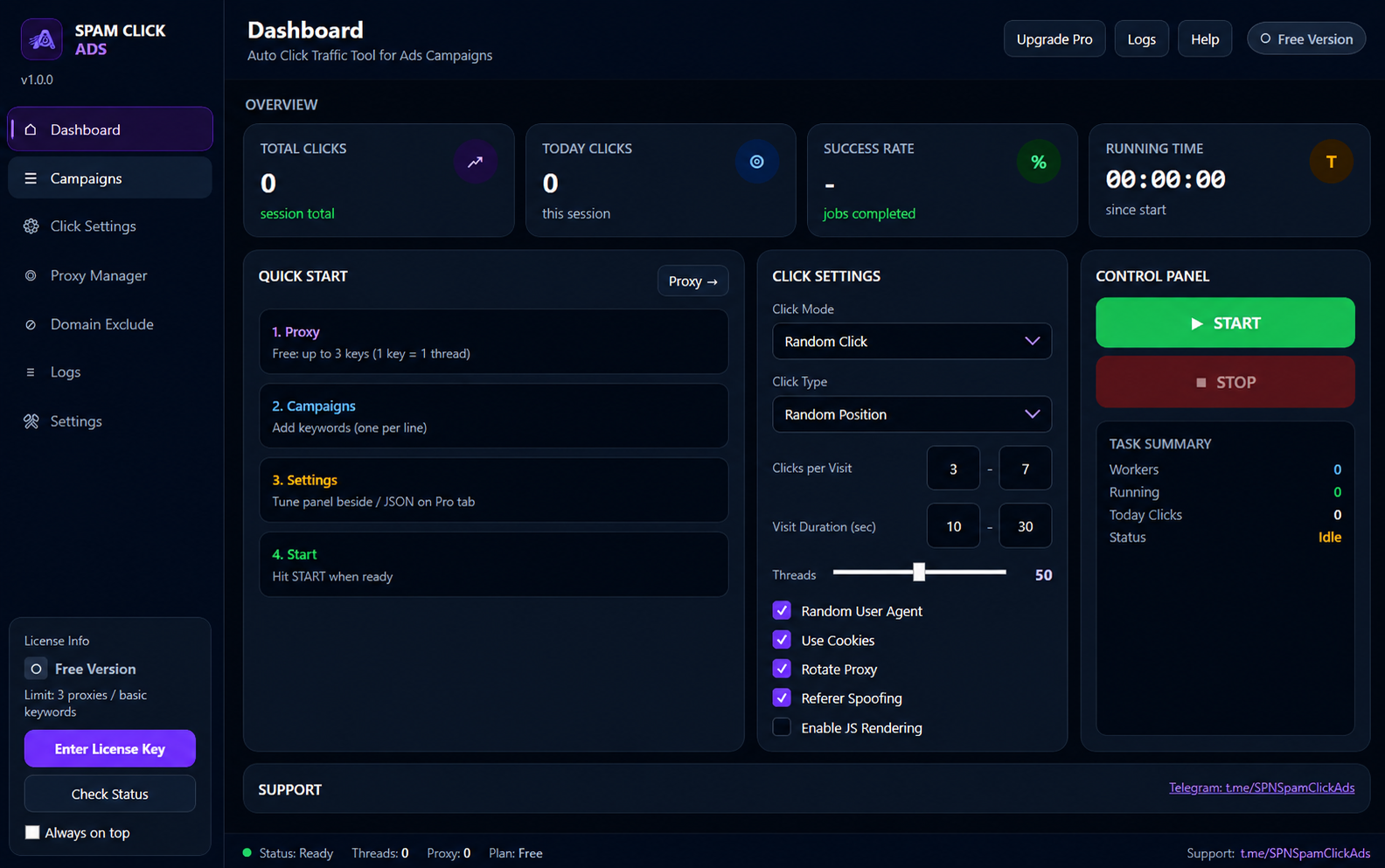 Automation control panel